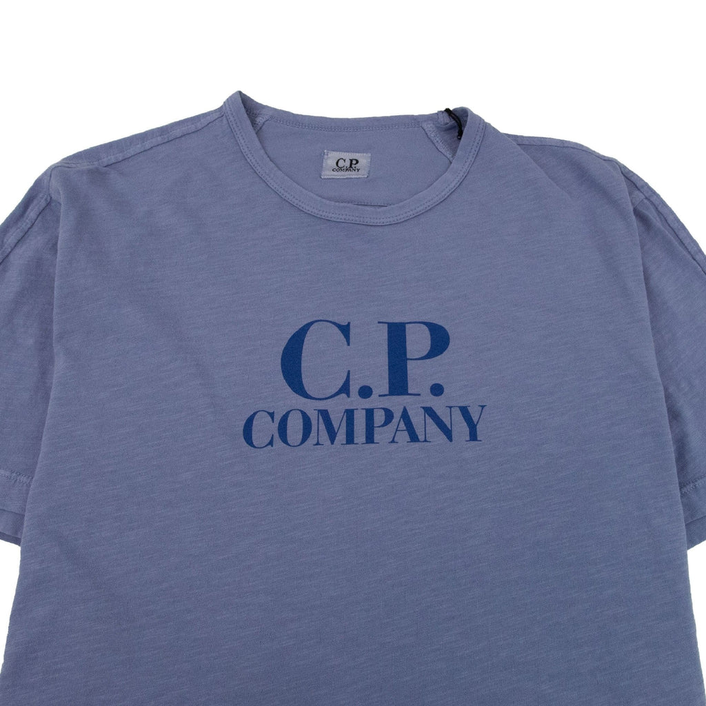 CP Company Garment Dyed Logo T-shirt Blue 874