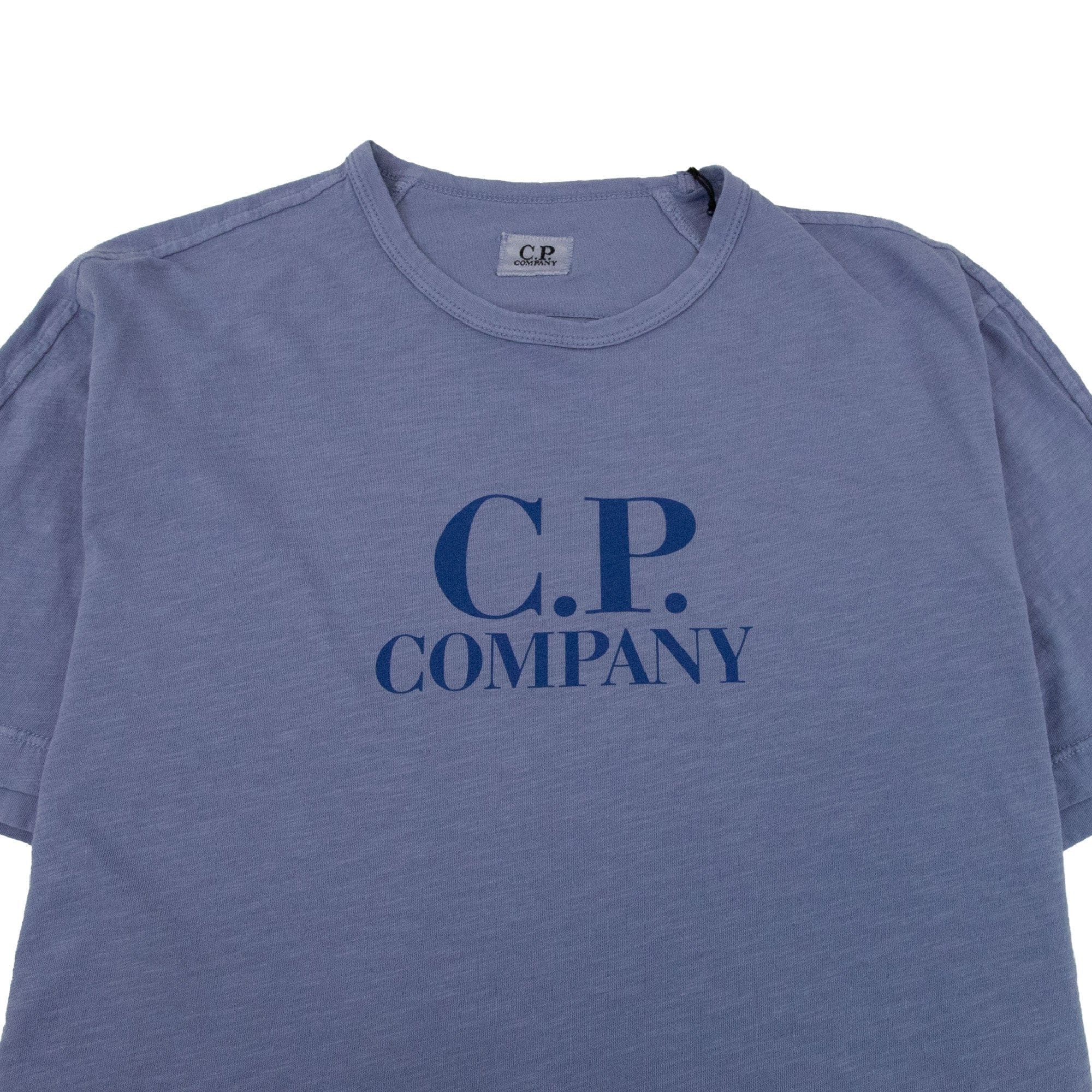 CP Company Garment Dyed Logo T-shirt Blue 874