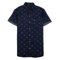 True Religion All Over Monogram Print Shirt Blue