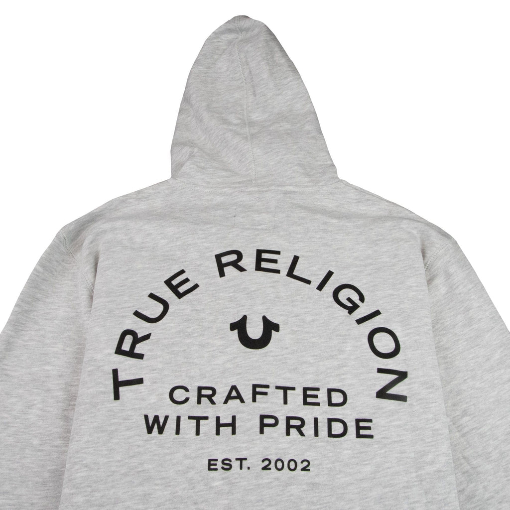 True Religion Crafted With Pride Hoodie Light Grey