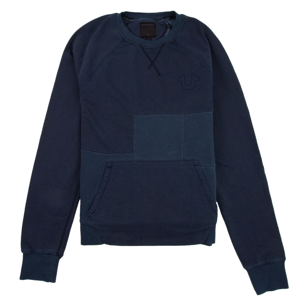 True Religion Patchwork Sweatshirt Navy
