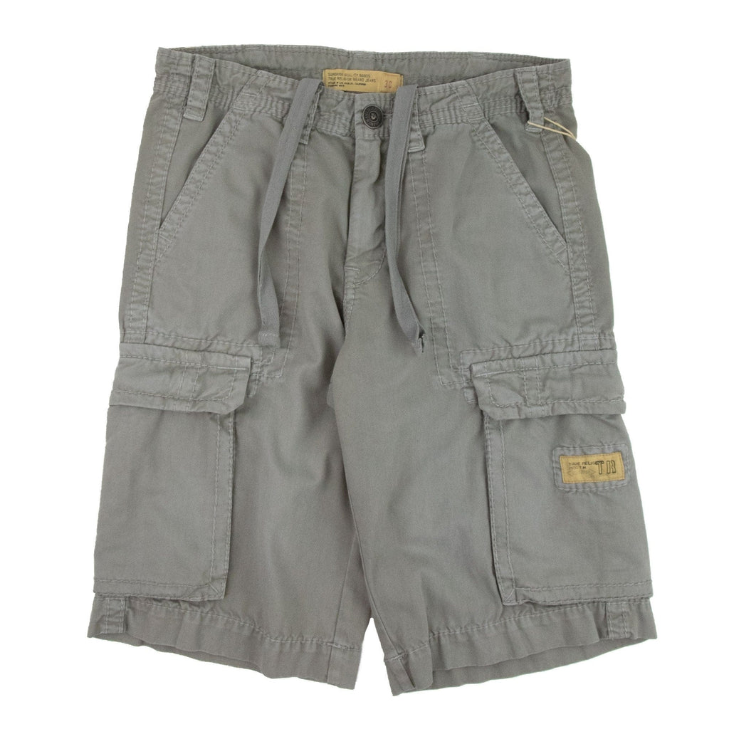 True Religion Isaac Cargo Shorts Grey