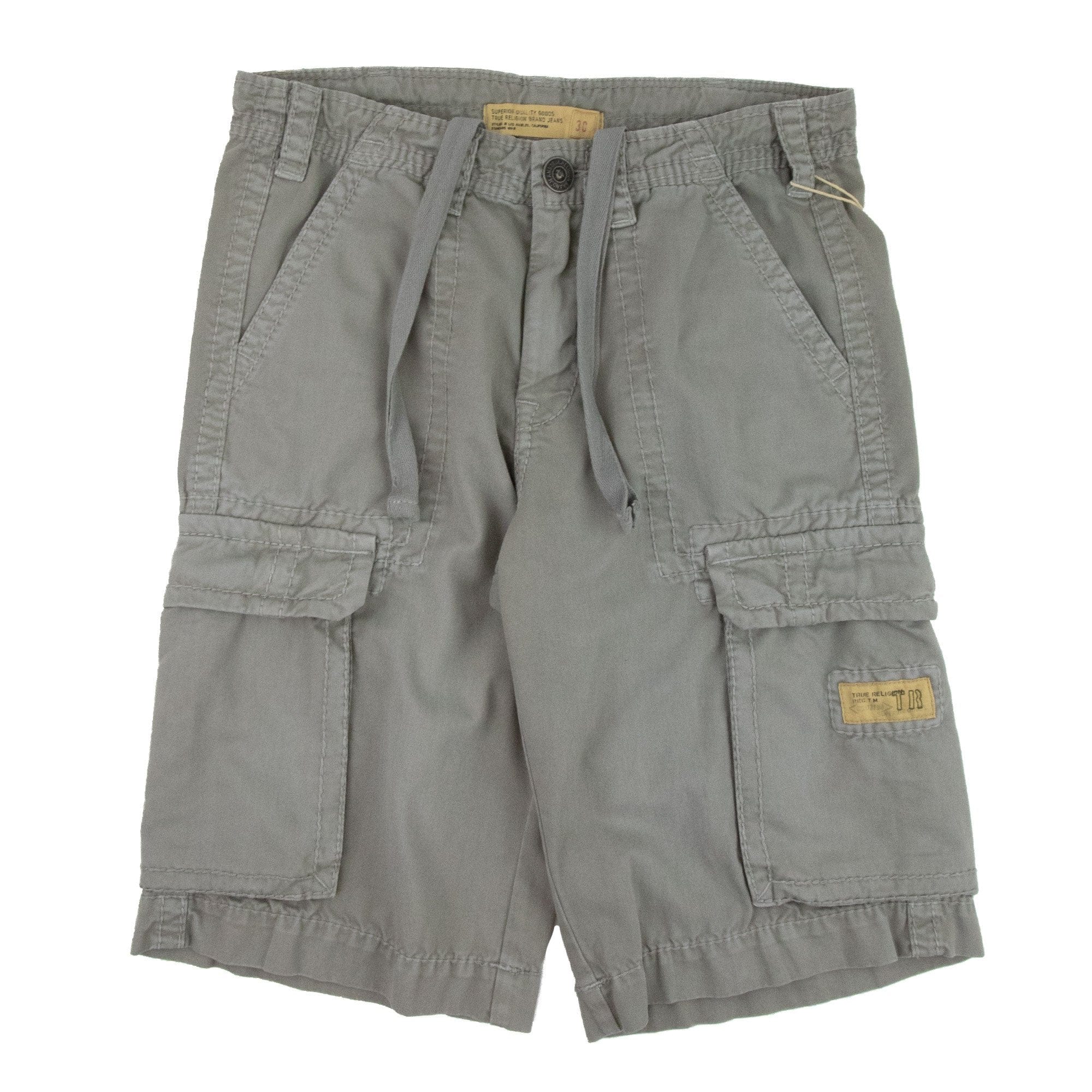 True Religion Isaac Cargo Shorts Grey
