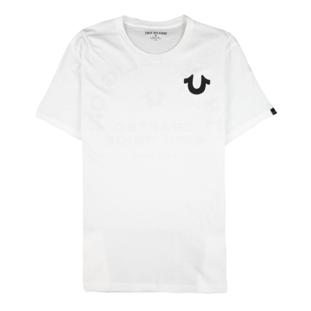 True Religion Crafted With Pride Crew Neck T-Shirt White