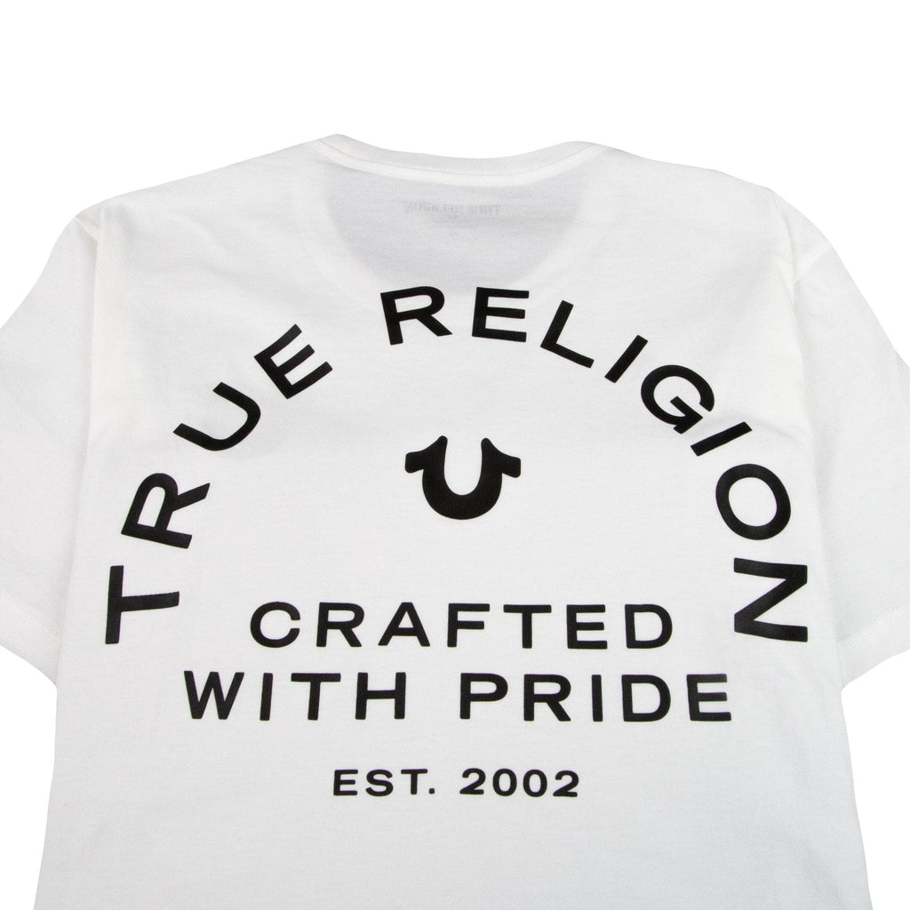 True Religion Crafted With Pride Crew Neck T-Shirt White