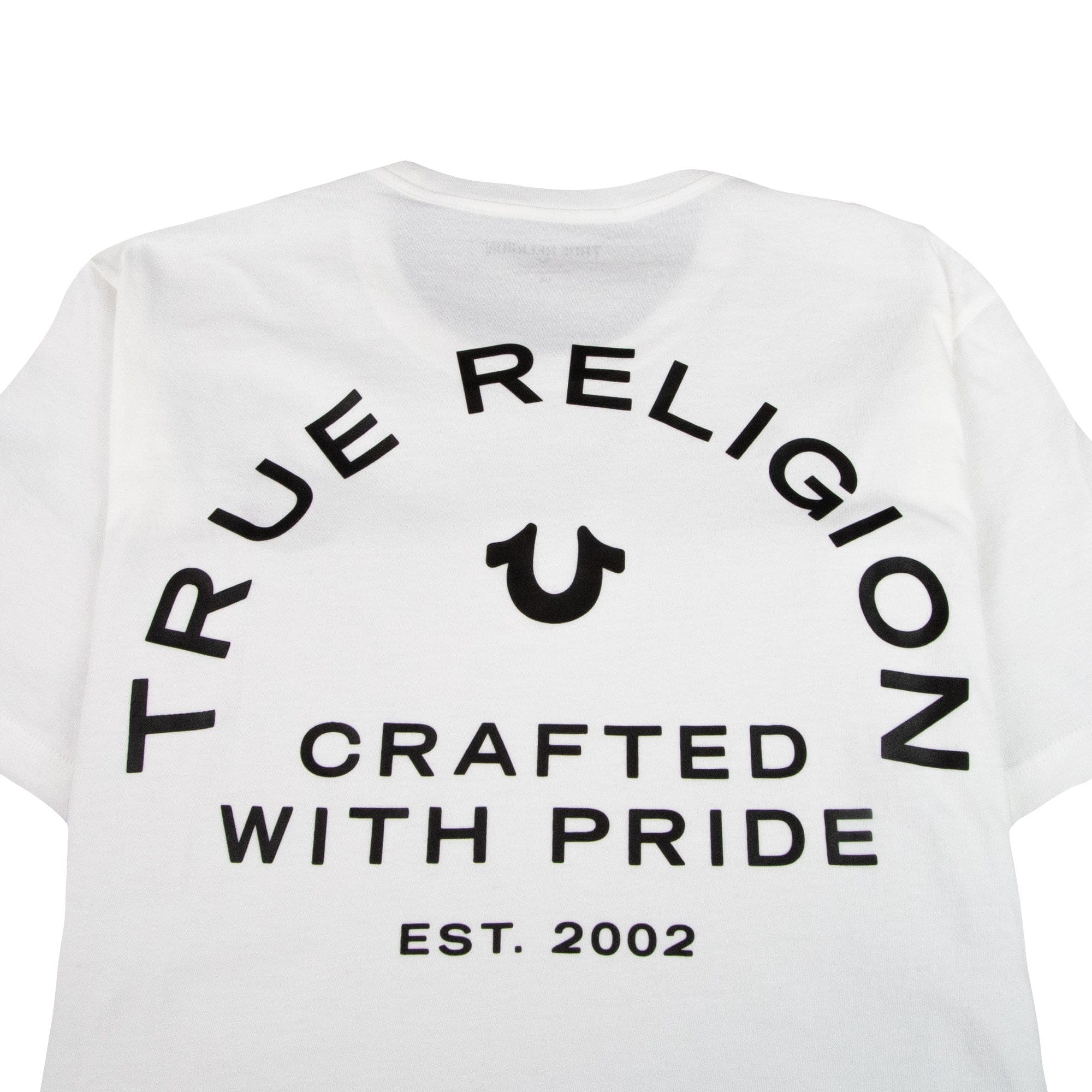 True Religion Crafted With Pride Crew Neck T-Shirt White