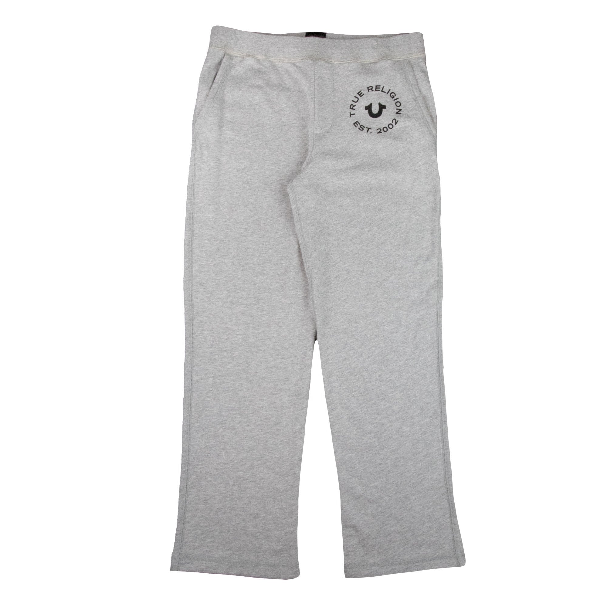 True Religion Wide Leg Pocket Logo Sweatpant Grey