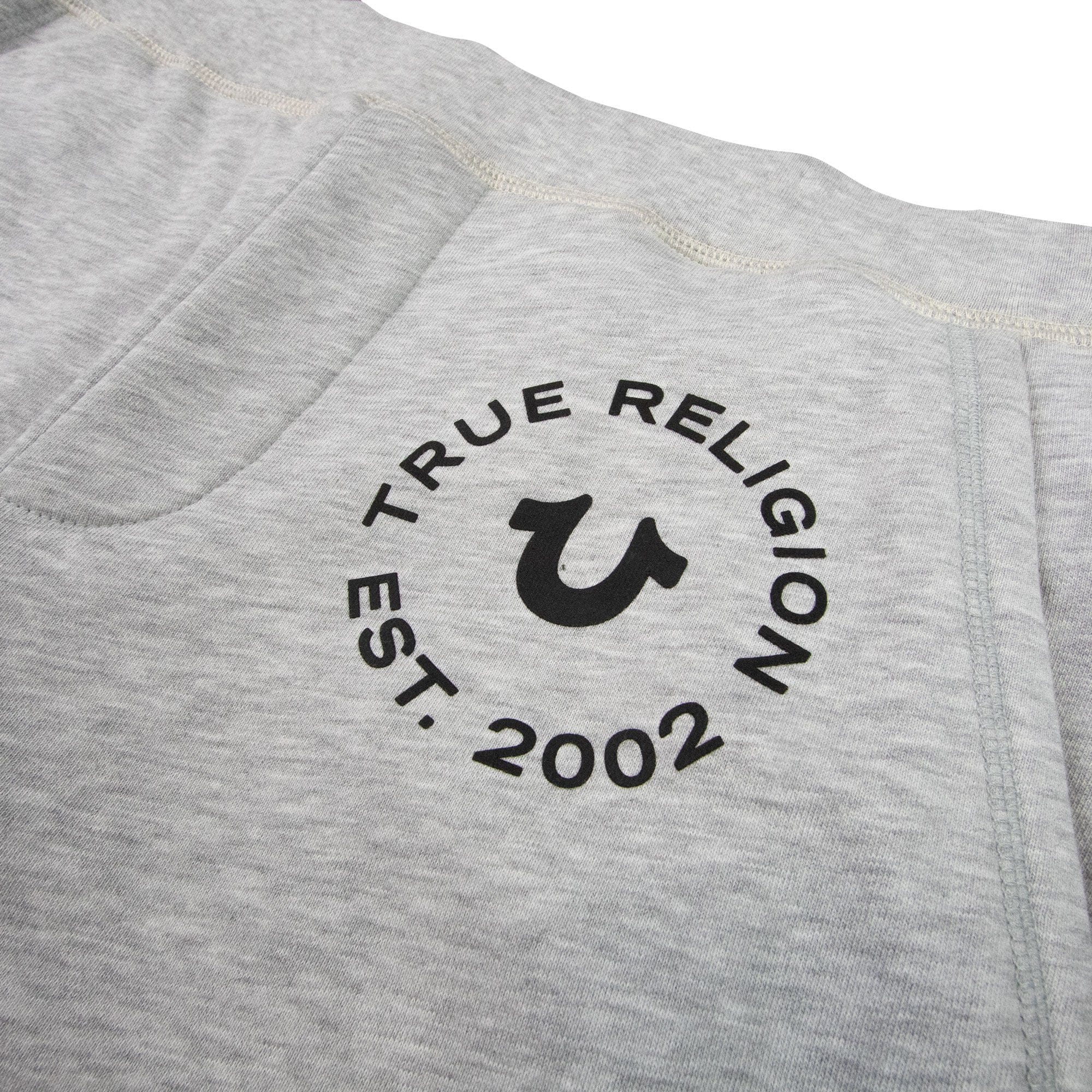 True Religion Wide Leg Pocket Logo Sweatpant Grey