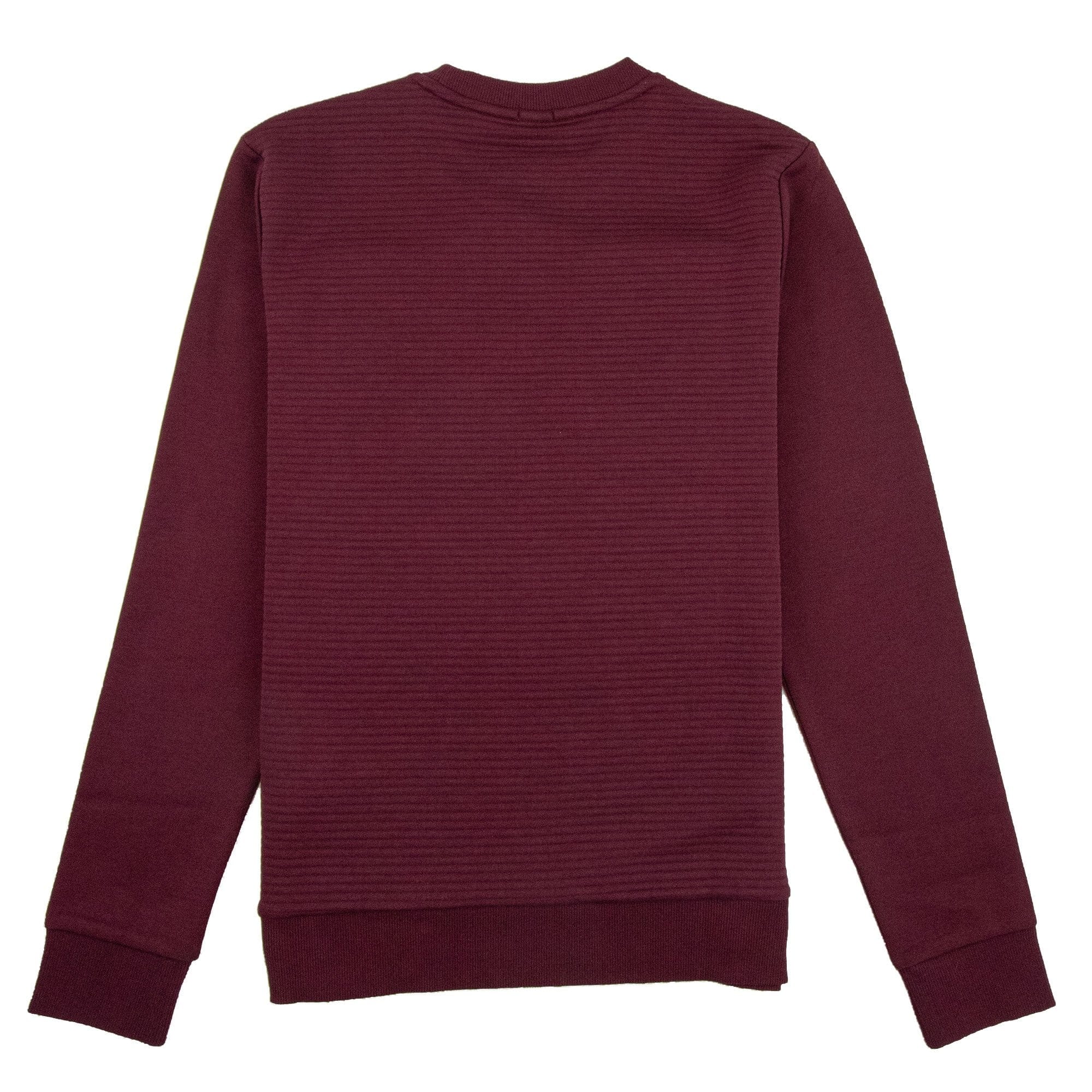 Hugo Boss Salbo Embossed Logo Crewneck Sweatshirt Burgundy