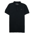 True Religion Short Sleeve Leather Logo Polo Black