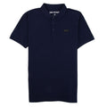True Religion Short Sleeve Leather Logo Polo Navy