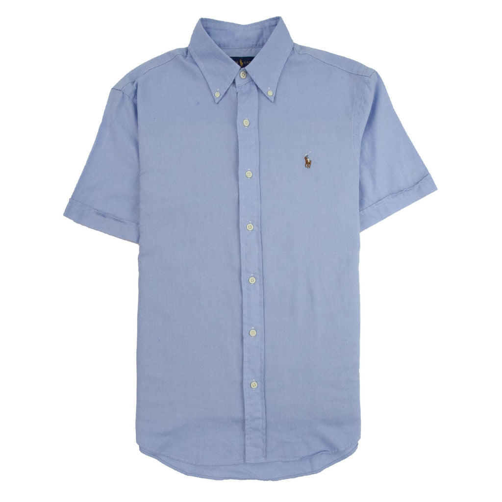 Polo Ralph Lauren Chambray Oxford Short Sleeve Shirt Sky Blue