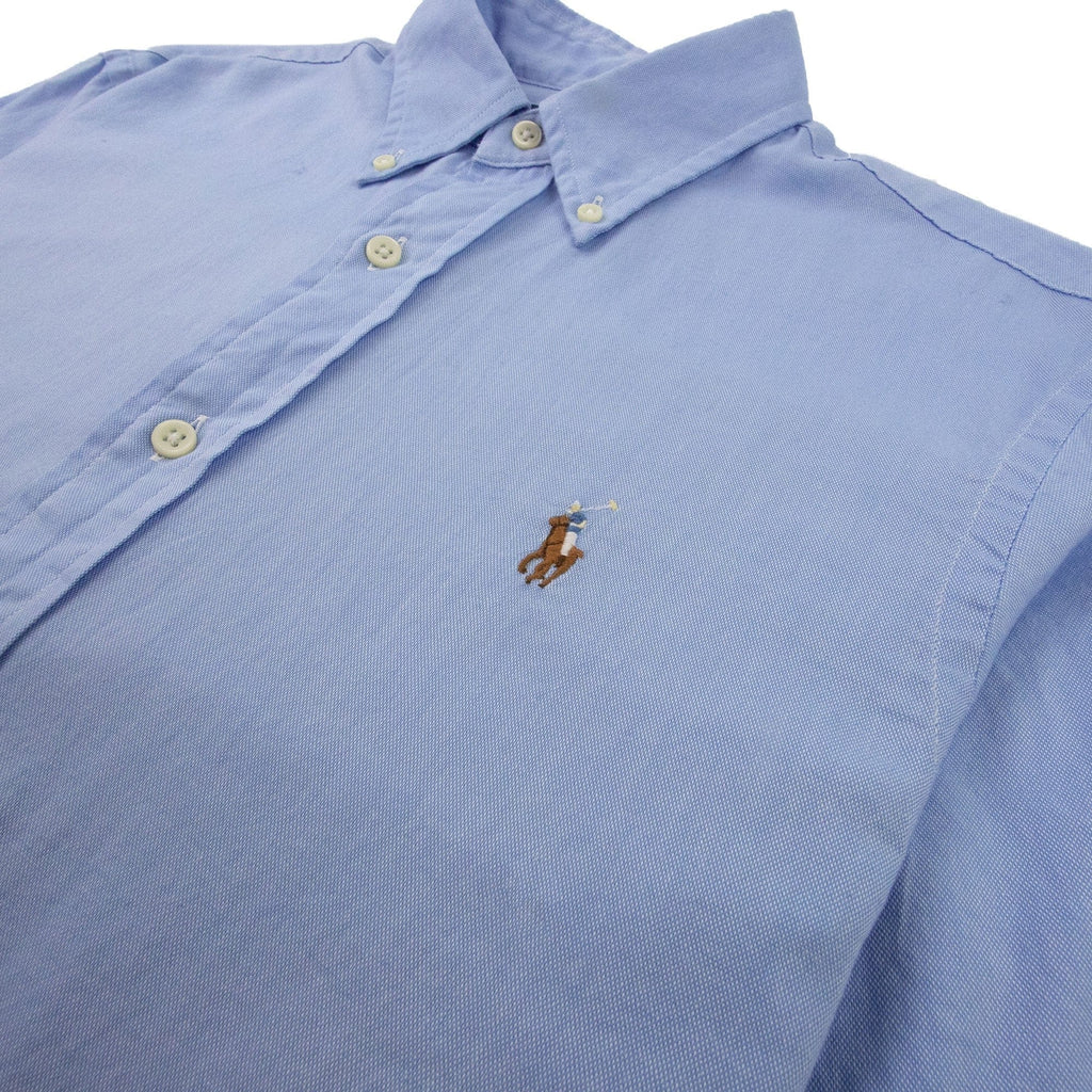 Polo Ralph Lauren Chambray Oxford Short Sleeve Shirt Sky Blue