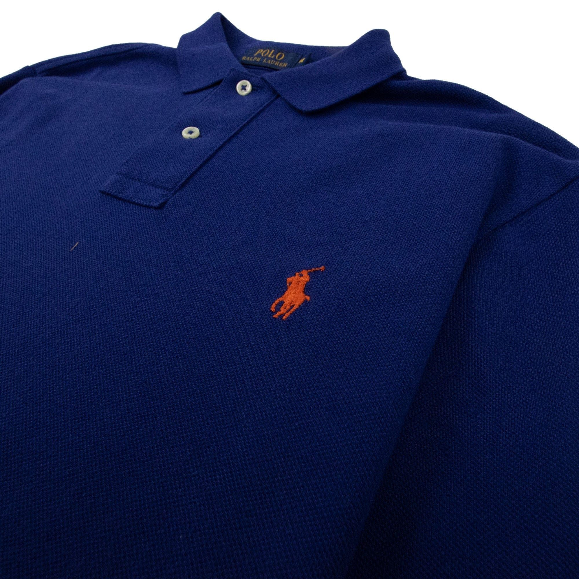 Polo Ralph Lauren Slim Fit Long Sleeve Polo Shirt Elec Blue