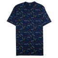 Paul And Shark Multi Shark Print Crew T-Shirt Navy