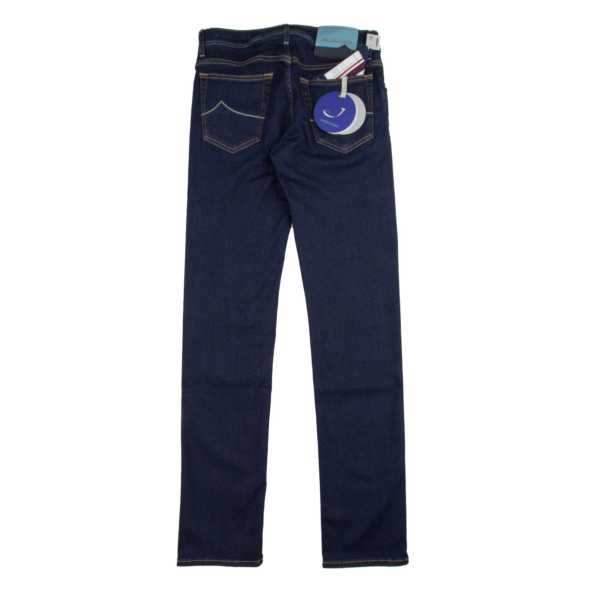 Jacob Cohen J688 Sky Blue Patch Jeans Dark Indigo