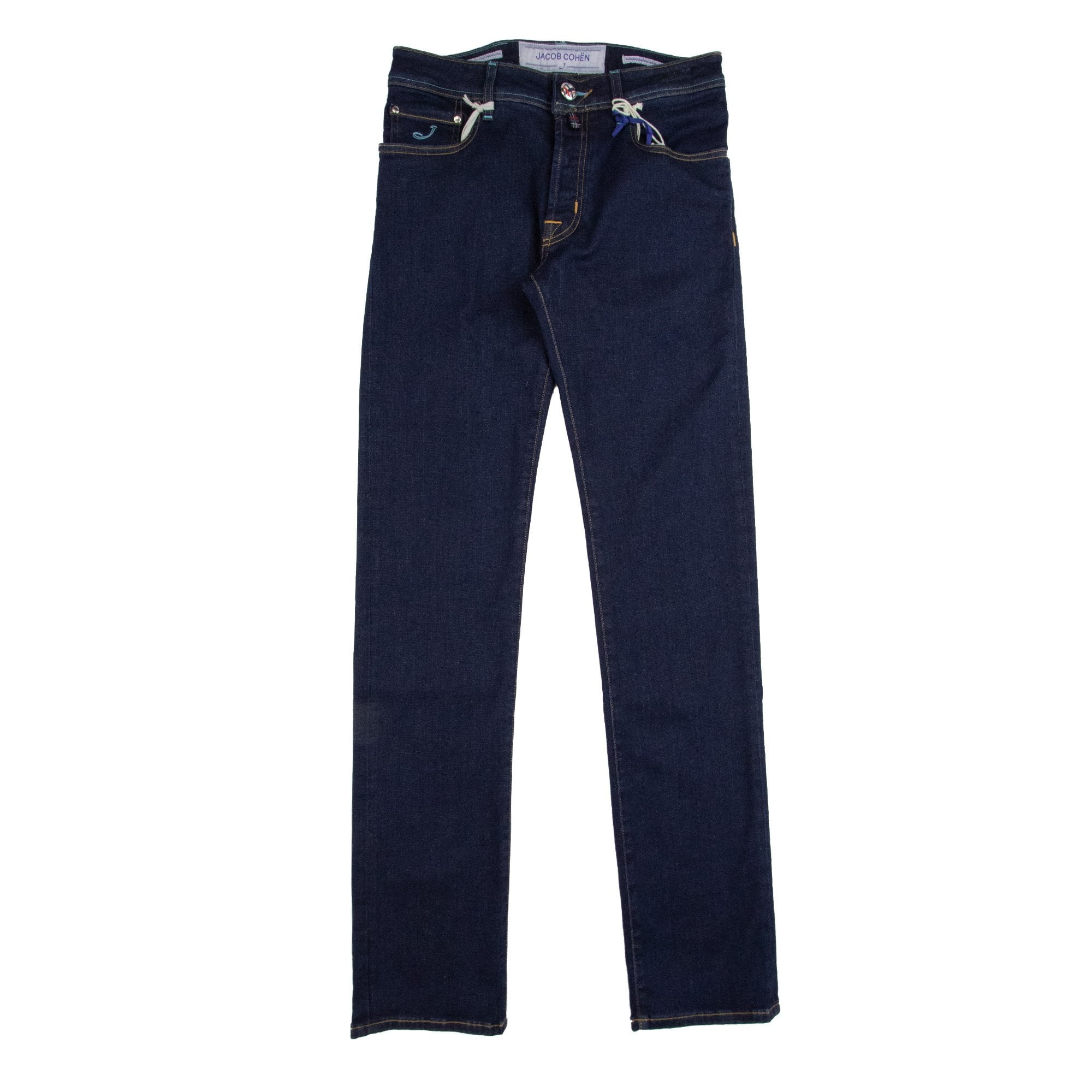 Jacob Cohen J688 Sky Blue Patch Jeans Dark Indigo