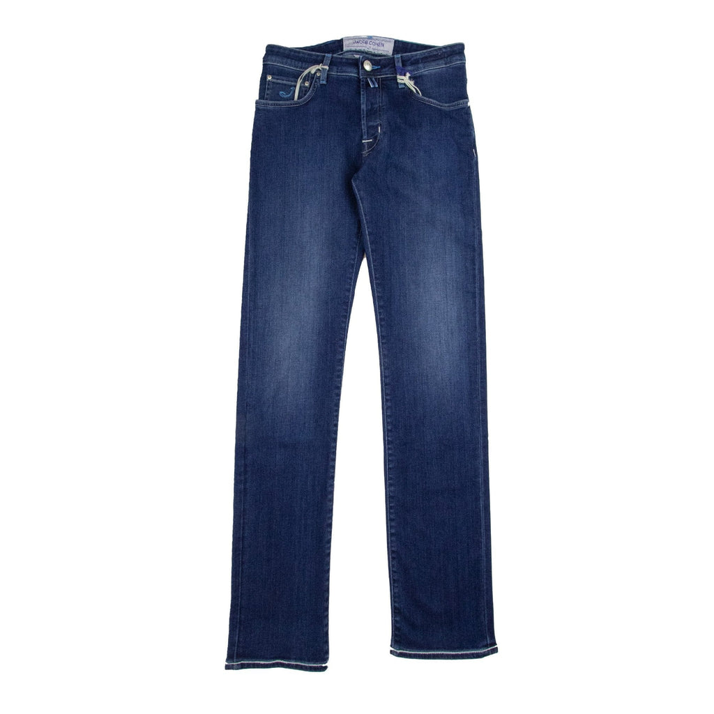 Jacob Cohen J688 Blue Patch Jeans Medium Indigo