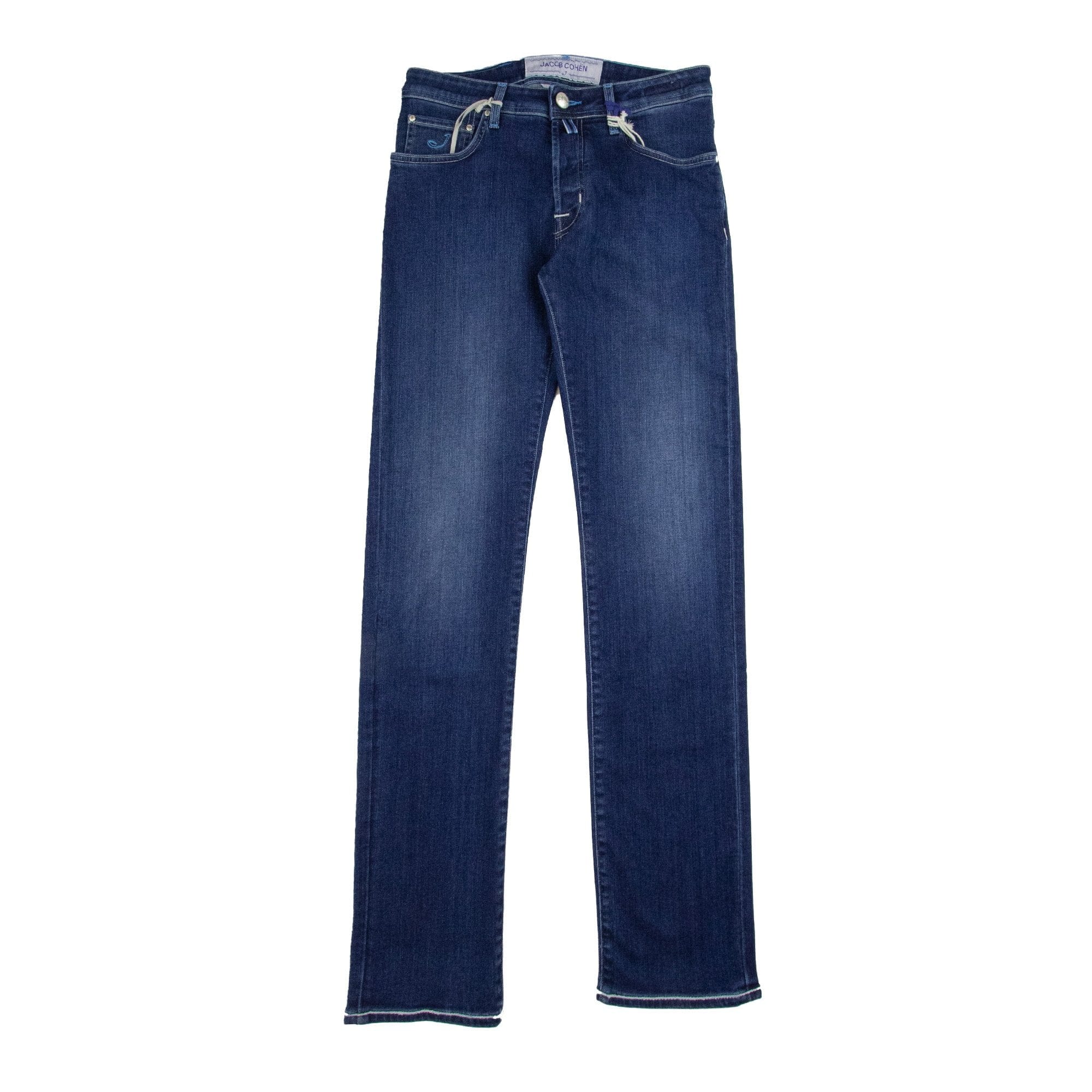 Jacob Cohen J688 Blue Patch Jeans Medium Indigo