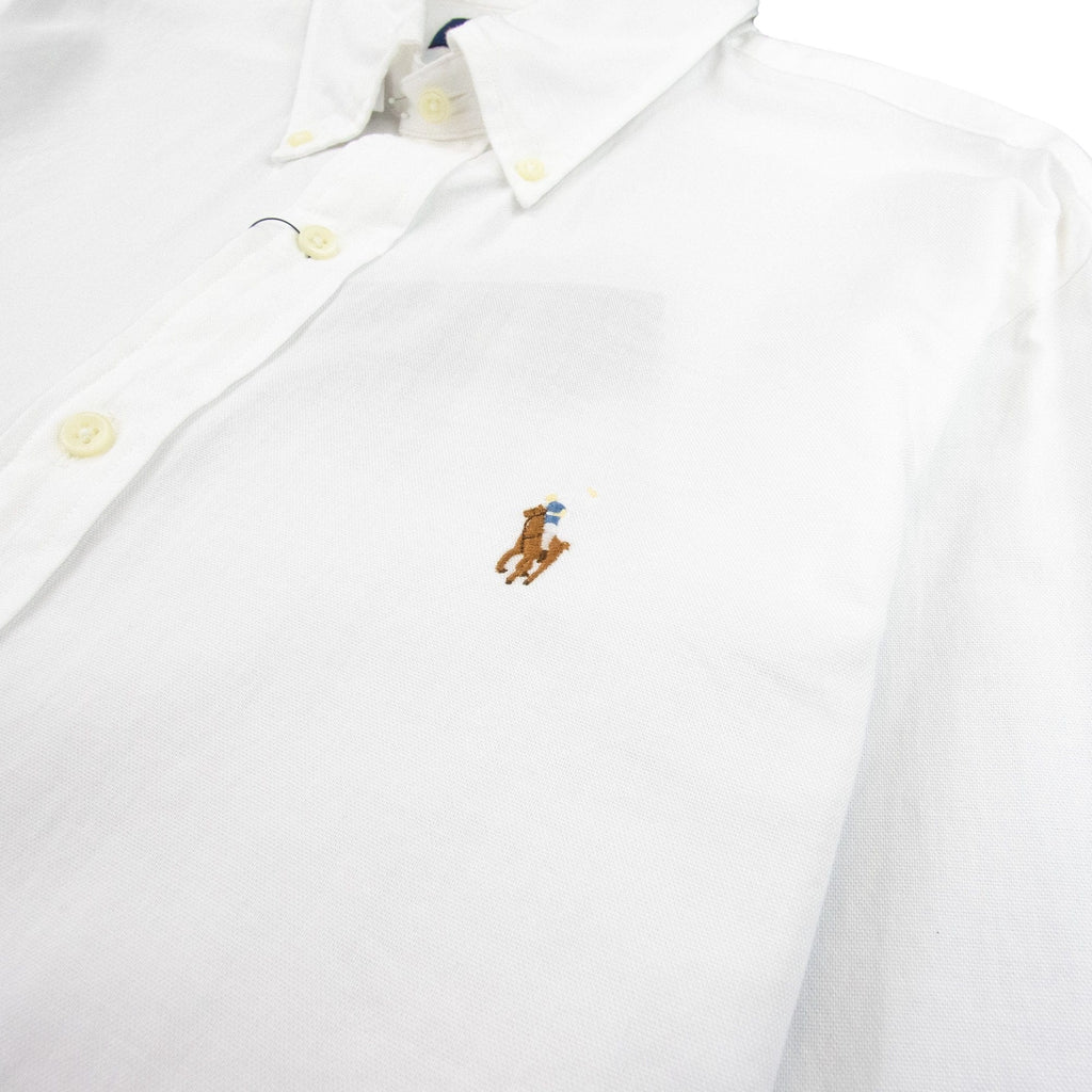 Polo Ralph Lauren Chambray Oxford Long Sleeve Shirt White