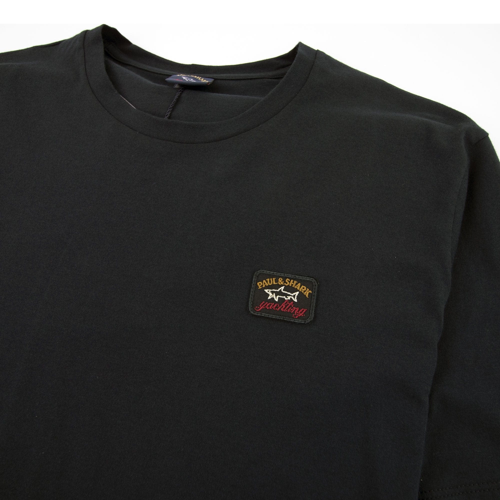Paul And Shark Crew Neck Logo T-shirt Black