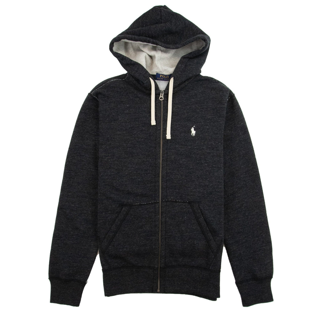 Polo Ralph Lauren Knit Zip Up Hoody Dark Grey