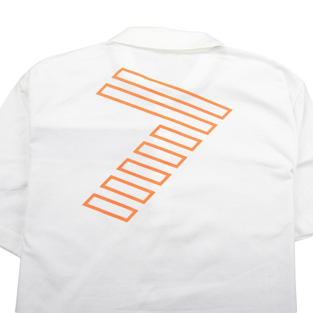 EA7 Chest Stripe 7 Logo Polo Shirt White