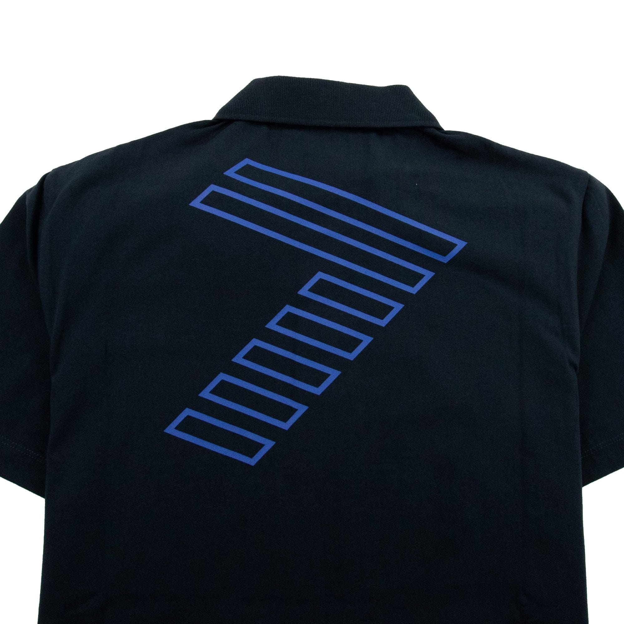 EA7 Chest Stripe 7 Logo Polo Shirt Darkslate