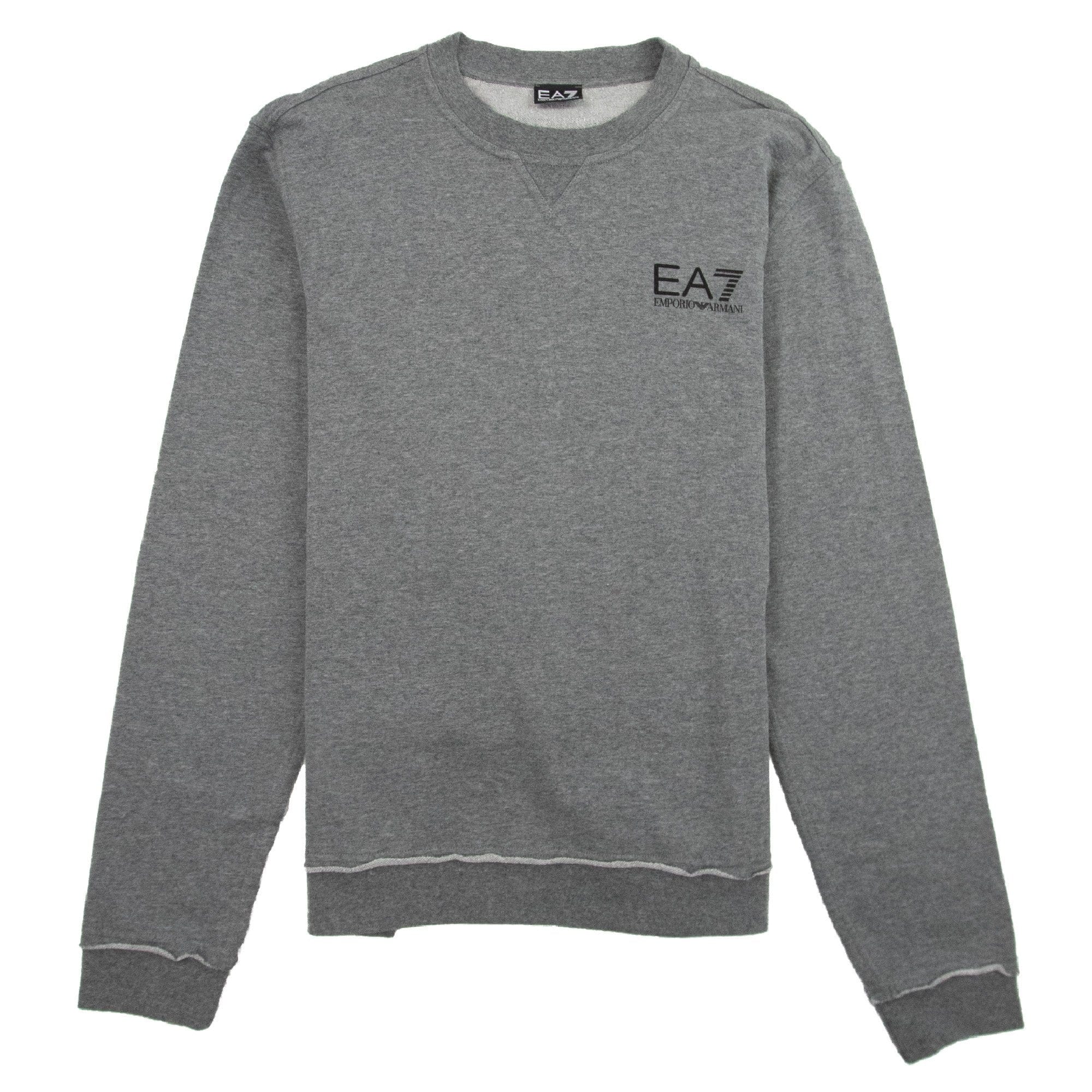 EA7 Small Logo Crewneck Sweatshirt Dark Grey