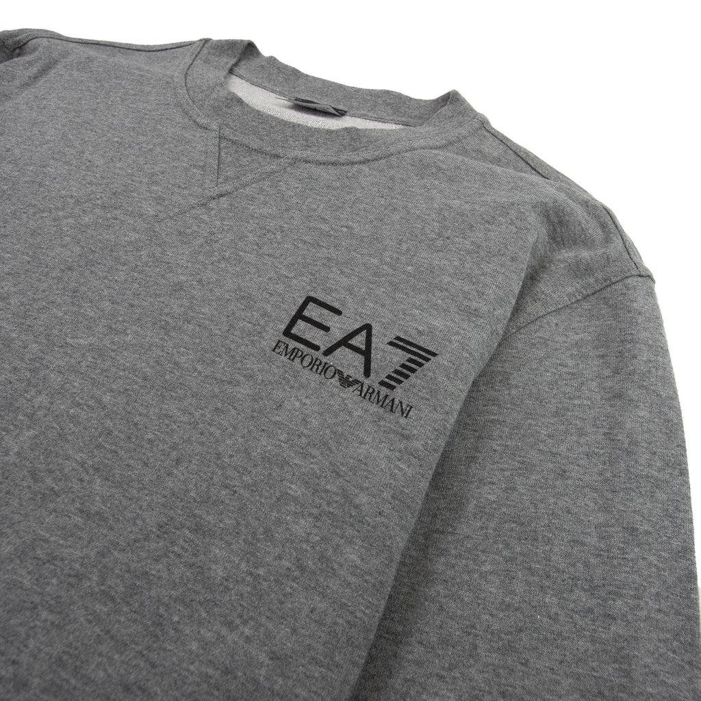 EA7 Small Logo Crewneck Sweatshirt Dark Grey