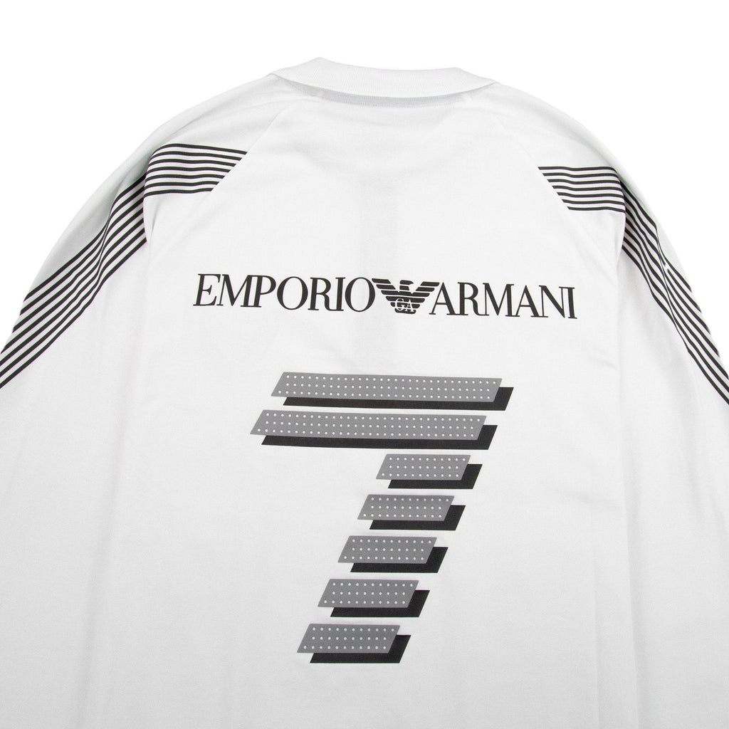 EA7 Train Soccer Long Sleeve Polo White