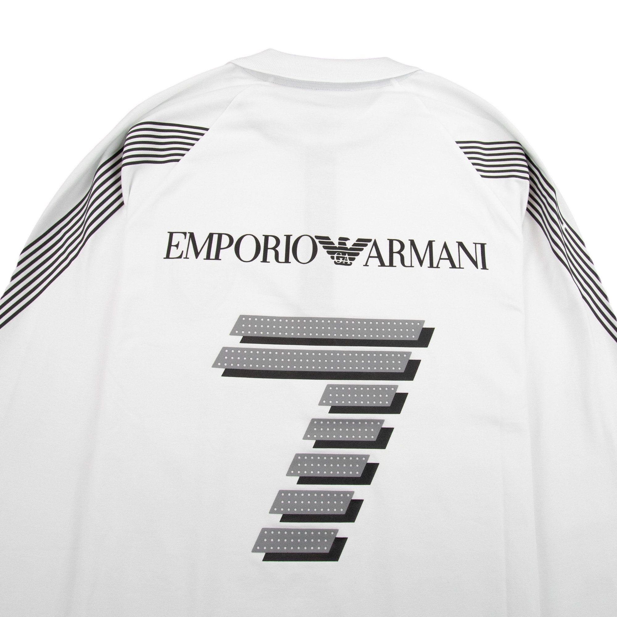 EA7 Train Soccer Long Sleeve Polo White