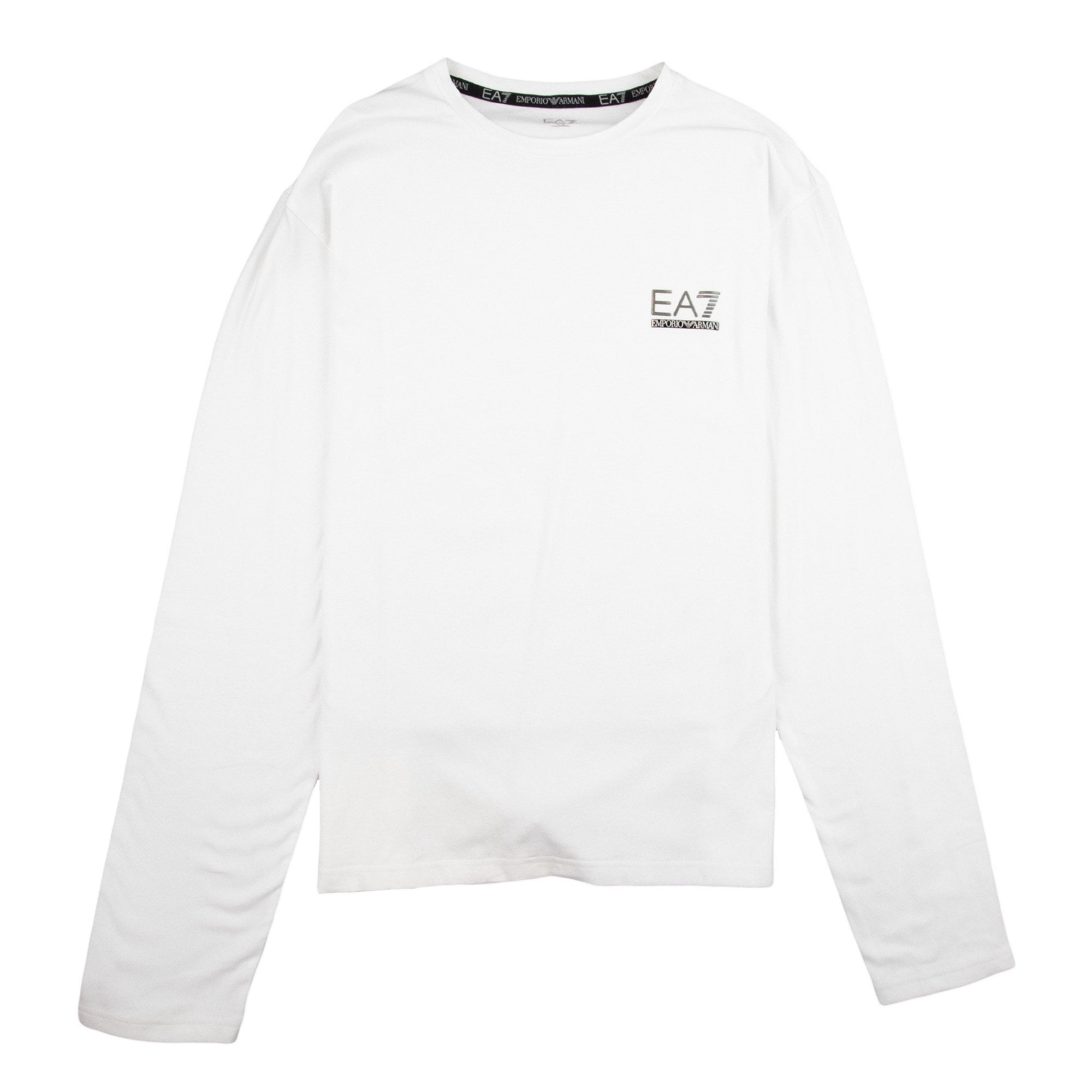 EA7 Train Evolution Long Sleeve T-shirt White