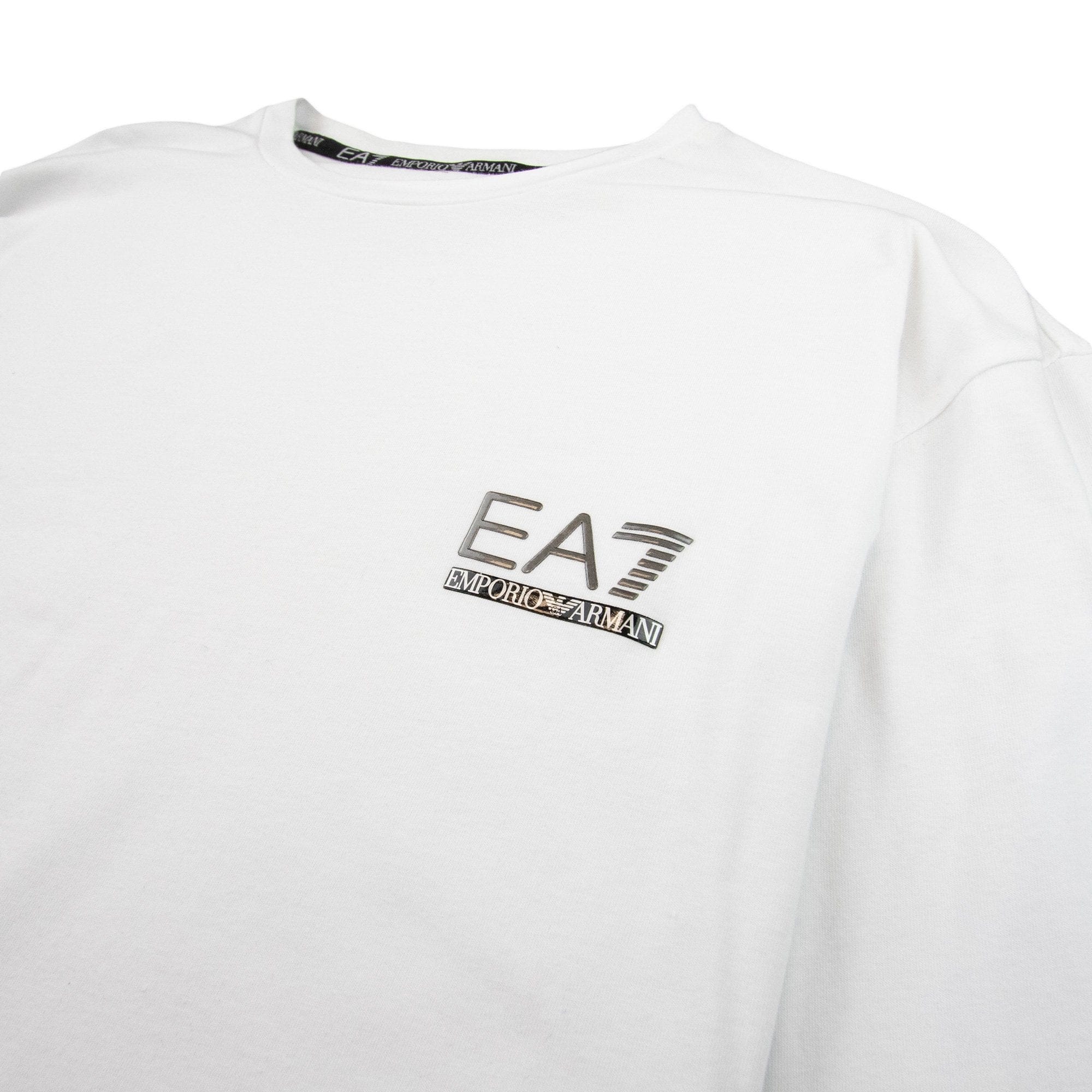 EA7 Train Evolution Long Sleeve T-shirt White