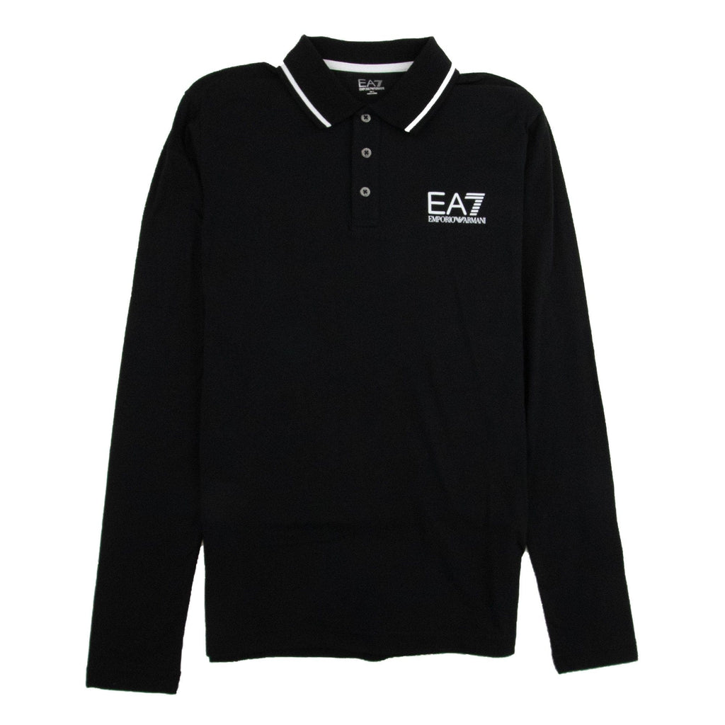 EA7 Train Core Id Long Sleeve Polo Shirt Black