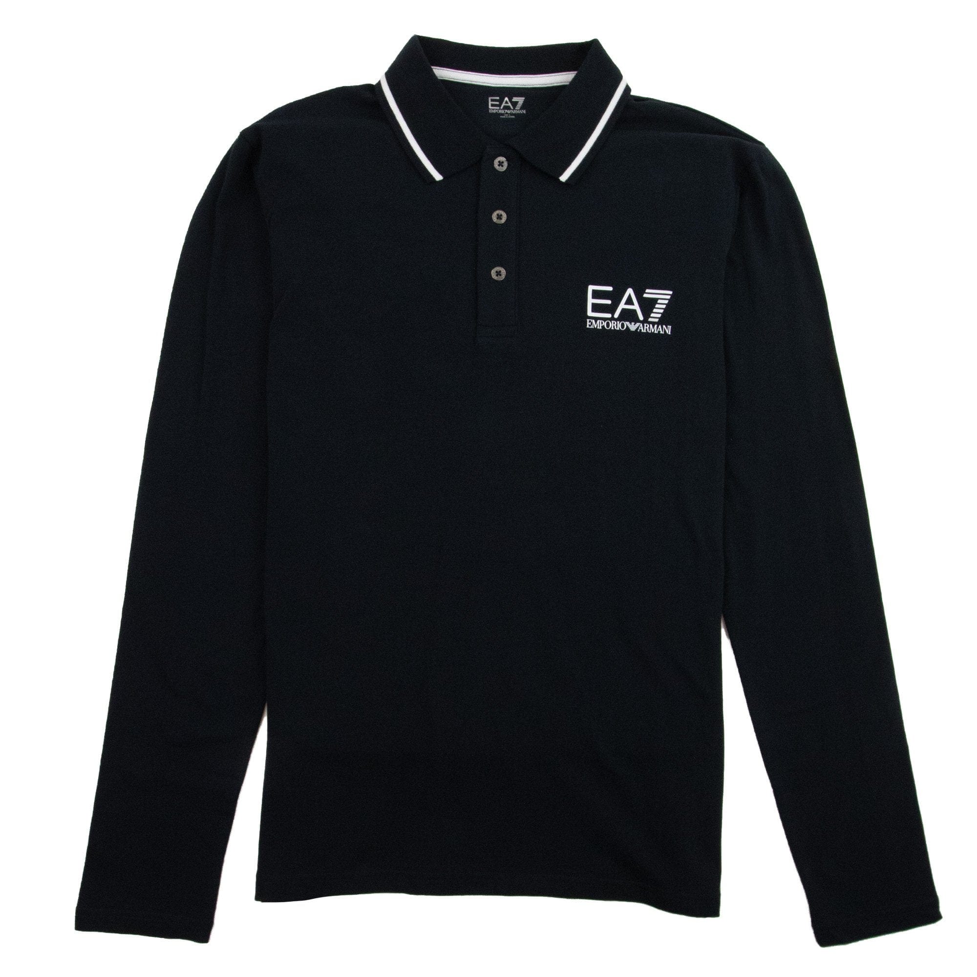 EA7 Train Core Id Long Sleeve Polo Shirt Darkslate