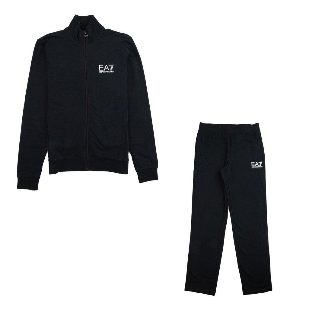 EA7 Train Core ID Funnel Neck Tracksuit Black
