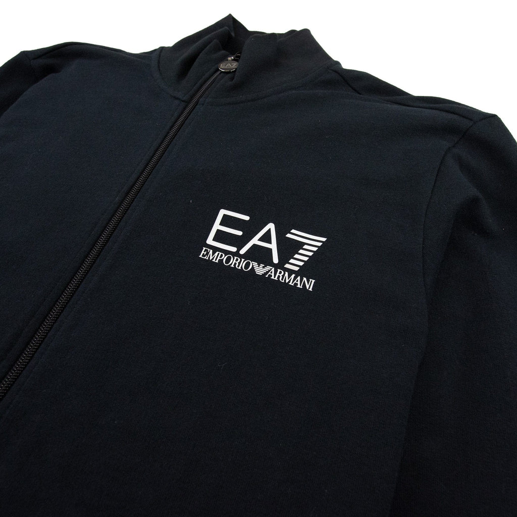 EA7 Train Core ID Funnel Neck Tracksuit Black
