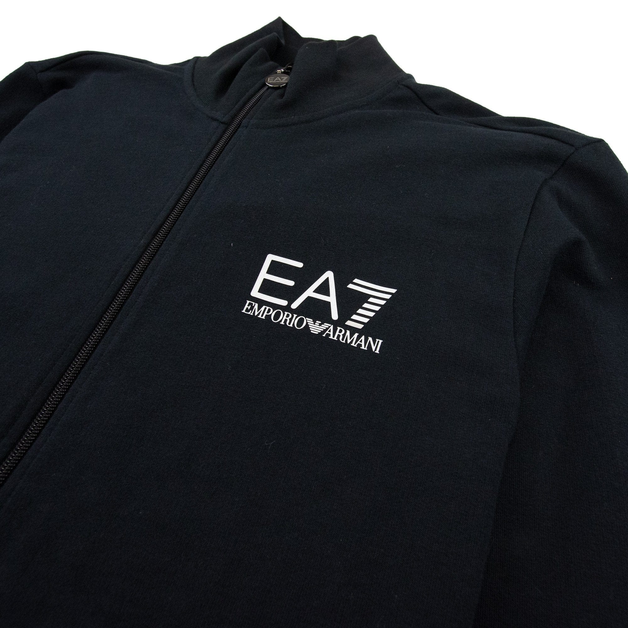 EA7 Train Core ID Funnel Neck Tracksuit Black