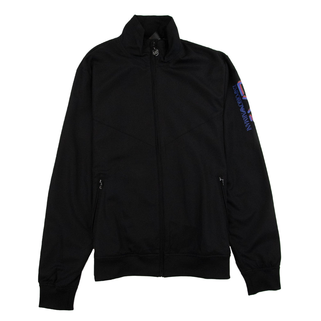 EA7 Triple Logo Woven Tracksuit Black