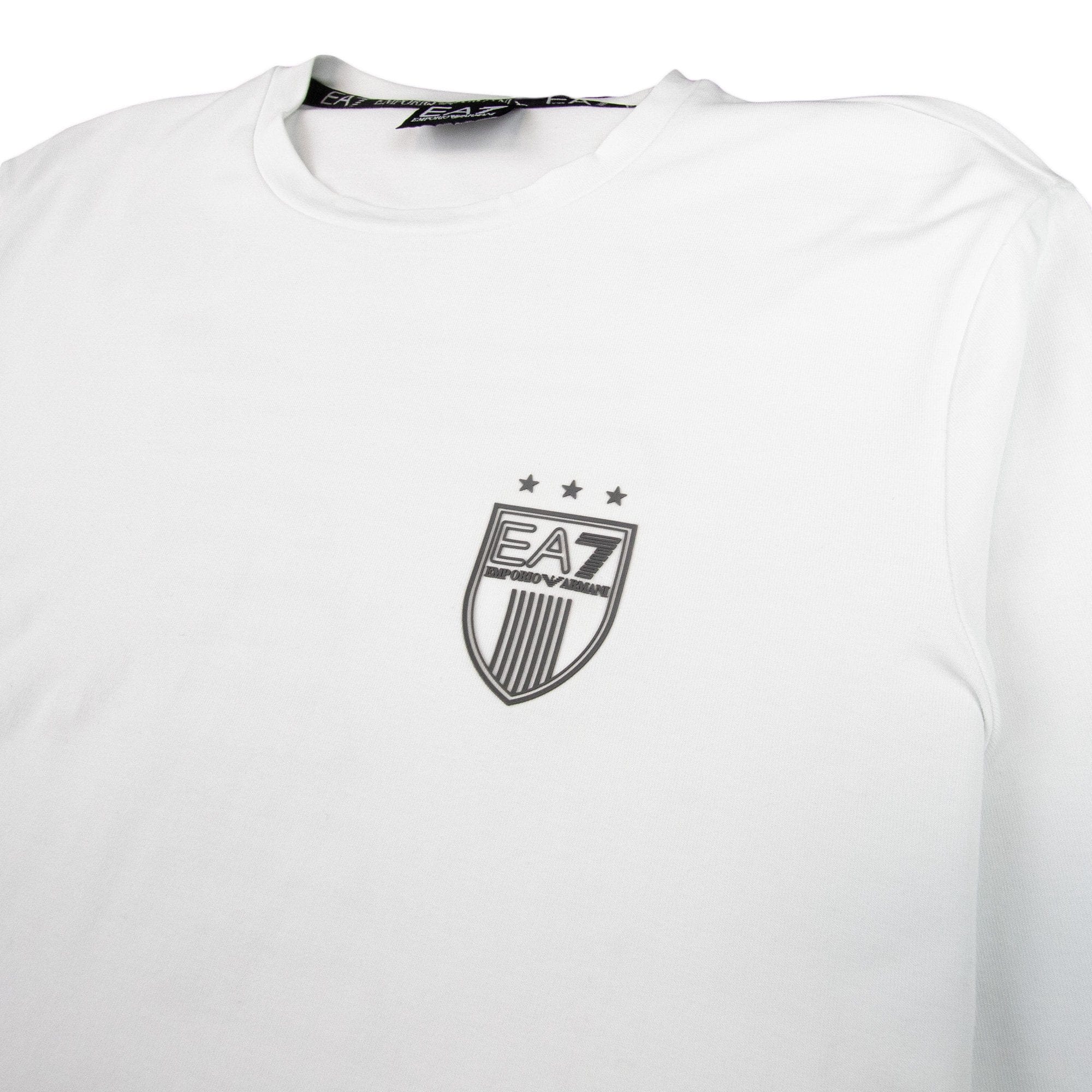EA7 Long Sleeve Soccer 7 T-shirt White