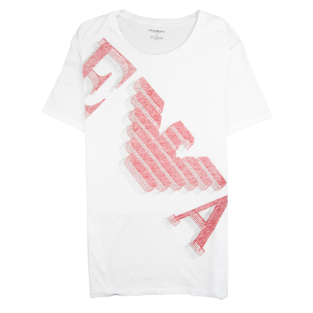 EA7 Swimwear Front Big Logo T-shirt White
