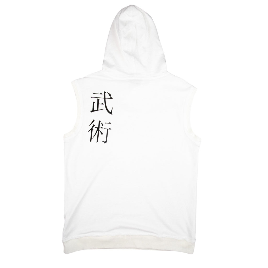 EA7 MMA Sleeveless Hoodie White