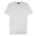 Fendi Bag Bugs Eyes Embossed Stud T-shirt White