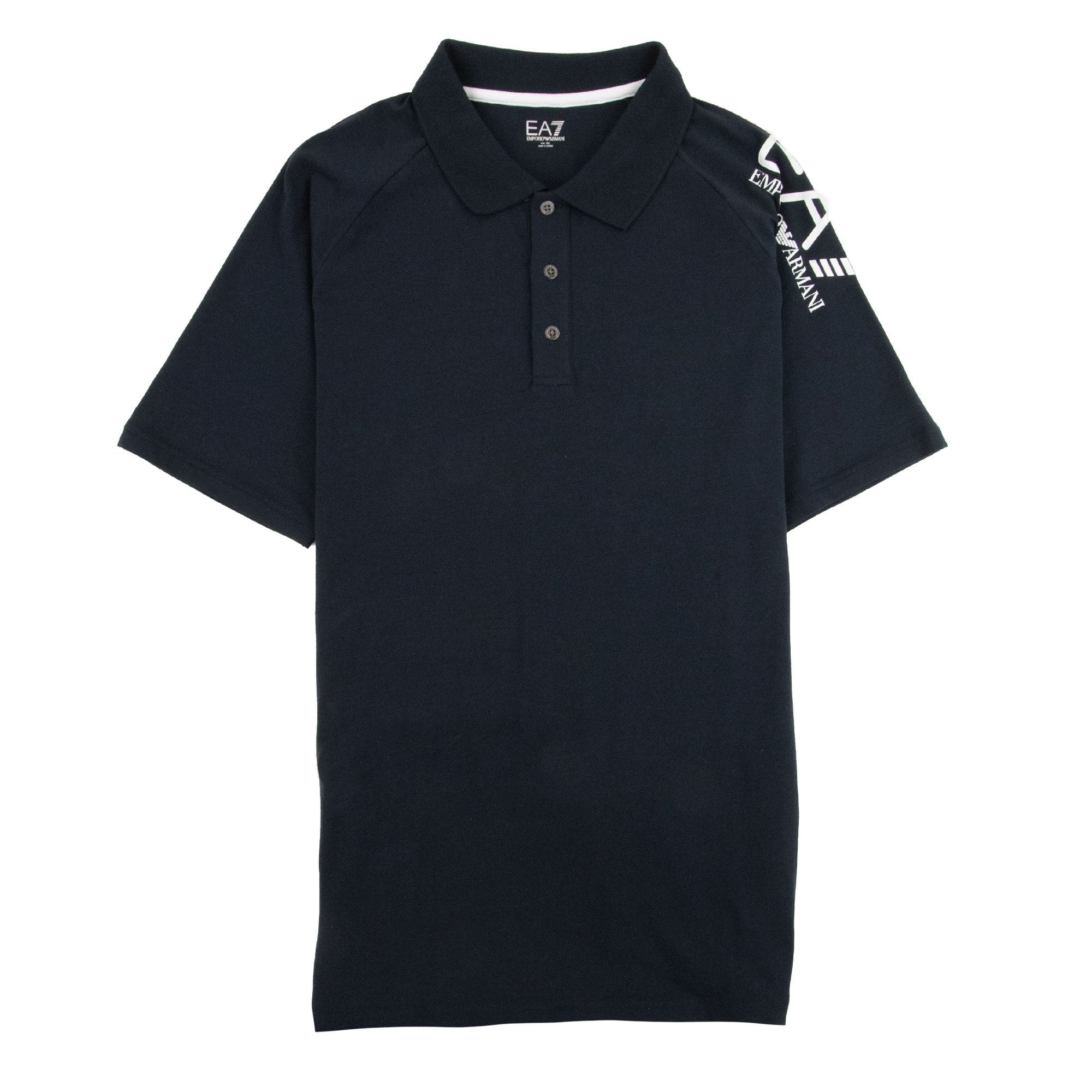 EA7 Train Soccer Short Sleeve Polo Shirt Darkslate
