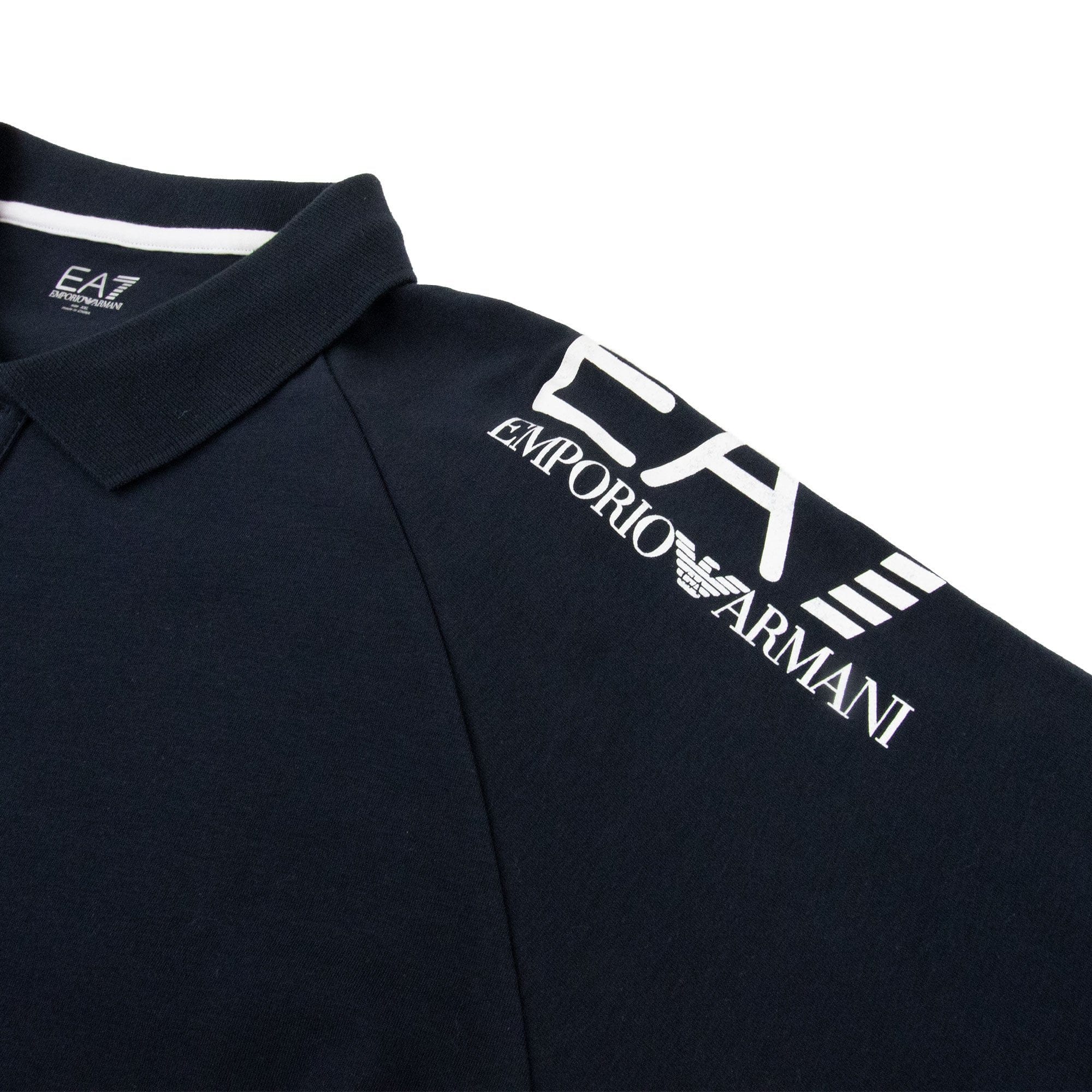 EA7 Train Soccer Short Sleeve Polo Shirt Darkslate