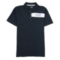 Ea7 Chest Stripe 7 Logo Polo Shirt Navy