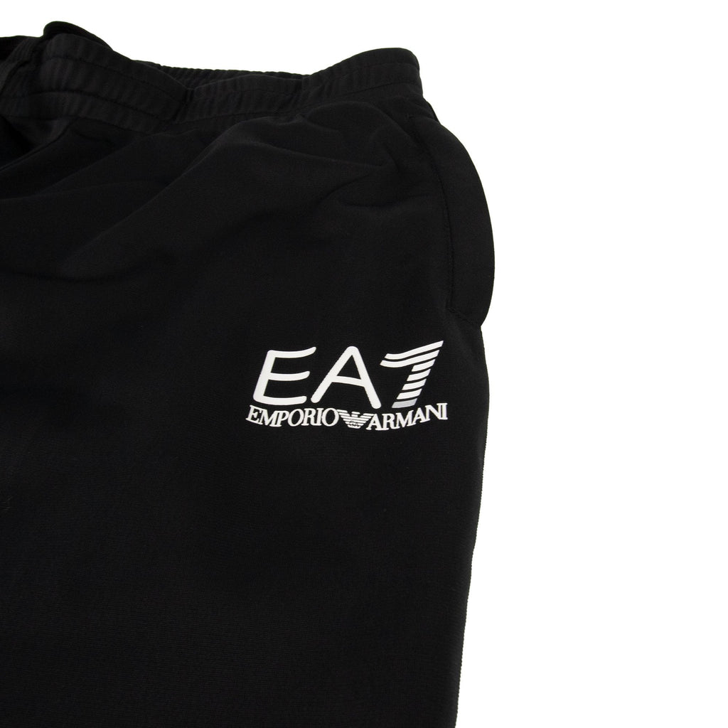 EA7 Train Logo Funnel Neck Polyester Track White/black