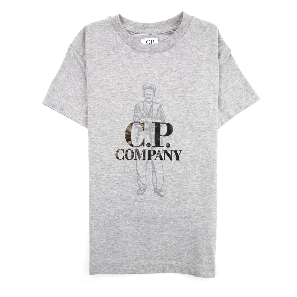CP Company Undersixteen Worker Logo T-shirt Grey M93