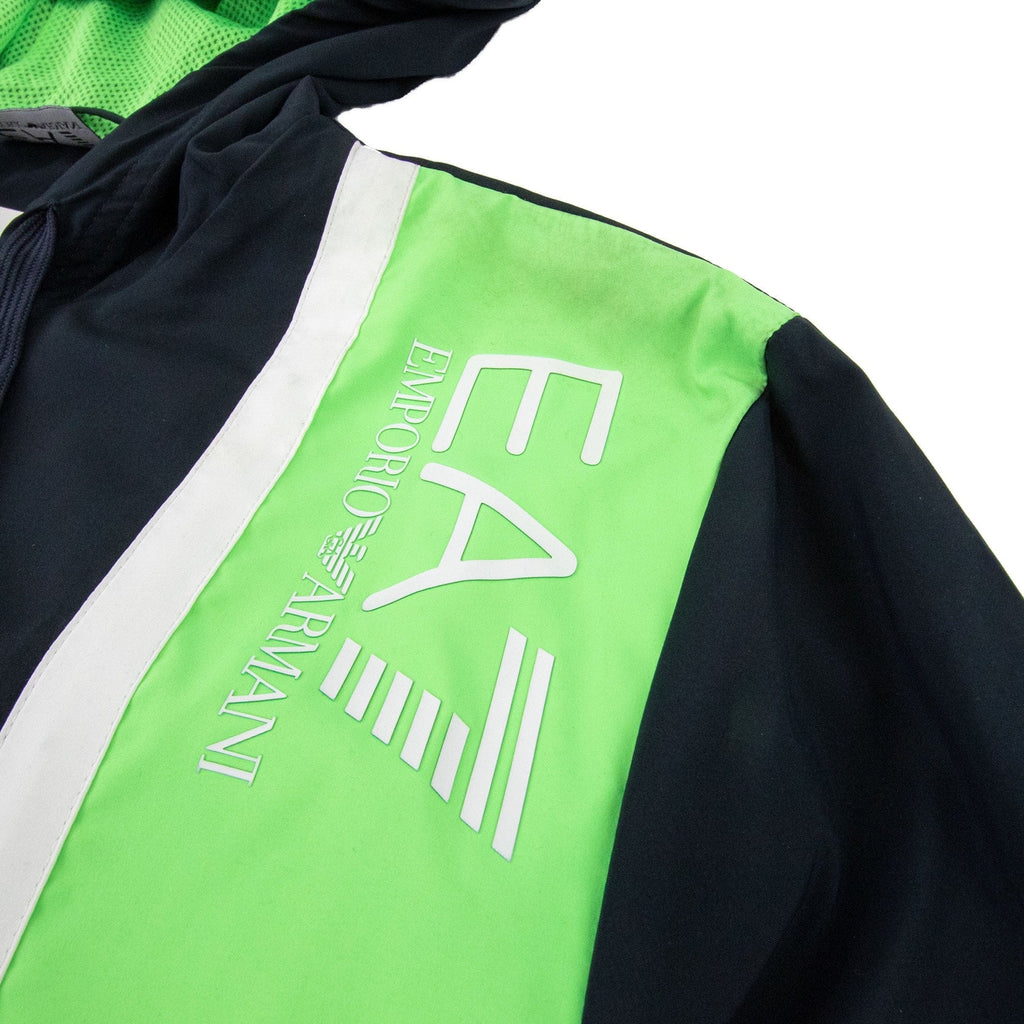 EA7 Train Colour Block Tracksuit Indigo/green